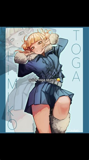 Just a calm 10h sketch 😭✌️ #togahimiko #mha #myheroacademia #digitalart #bkdk