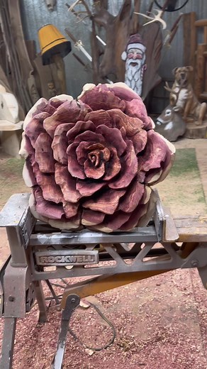 Chainsaw Carving Roses: A Woodworking Love Story