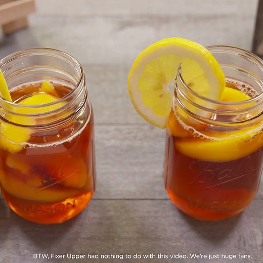 Die-hard Fixer Upper fans will LOVE this spiked sweet tea. Amirite, Joanna Gaines and Country Living Magazine?! http://del.sh/6000BclRg | Delish