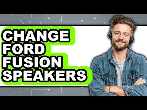 How To Change Ford Fusion Speakers - Step By Step