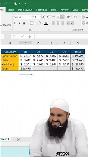 The AutoSum Shortcut in Excel (ALT + =) — Fastest Way to Add Numbers! ⚡