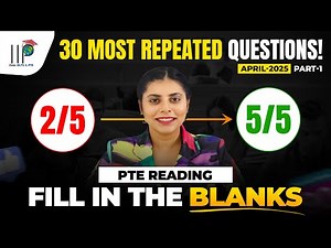PTE Reading Fill in the Blanks| 30 Most Repeated Real Exam Questions|Score 79+ with Smart Techniques