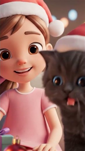 Merry Christmas! #Shorts #ChristmasShorts #CuteVideo #CatShorts #KidsAnimation