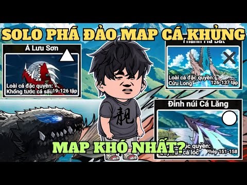 SOLO EM TRAI phá đảo các MAP CÁ KHỦNG - Game câu cá vạn cân