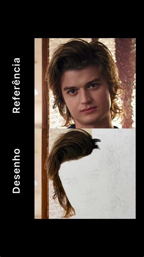 Primeira vez fazendo um rosto em pastel… e o desafio começou pelo cabelo. Foi incrível acompanhar cada etapa dessa pintura acontecer: primeiro, a estrutura dos fios, mechas claras, mechas mais escuras e direção do cabelo. Depois, o ajuste fino da tonalidade, acrescentando a quantidade exata de cada cor até chegar no tom da referência. E por último, a parte mais delicada: integrar tudo, suavizar transições e deixar o resultado natural, com aquele efeito fotográfico que a gente busca. O processo n