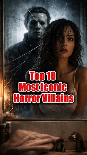 10 Most Iconic Horror Villains Ranked 🔪#horrorfilm #slasher #horrormovies