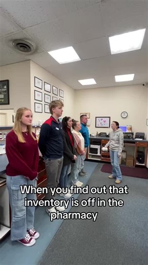 Listening to the inventory lecture knowing you’re 100% guilty 😬😬 #bowmandrugco #independentpharmacy #supportsmallbusiness #smallbusiness #pharmacy #pharmacytechnician #pharmacist