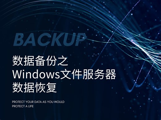 2 数据备份之Windows File Server数据恢复