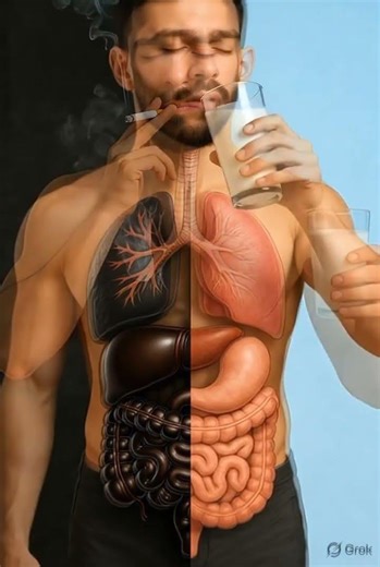 Smoking 🚬 Vs Milk 🥛 See What Happens Inside Your Body! 3d Human Body Animation