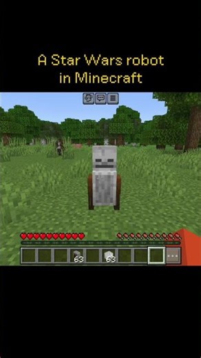 A Star Wars robot in Minecraft #shorts #minecraft ##subscribe