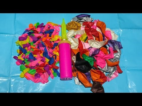 ASMR Balloon Stretching & Popping 🎈 Mini and Long Colorful Balloons
