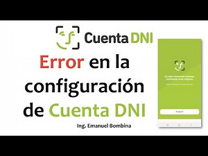 Error when trying to configure the DNI Account