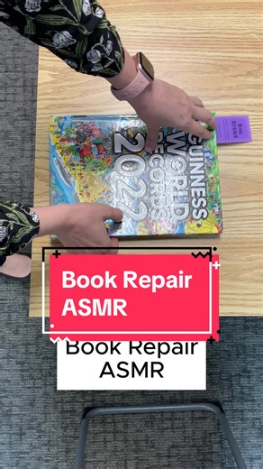 We recently got a new book machine to help us repair our materials so we can keep our well-loved items on the shelves even longer! Take an ASMR tour with us of putting the machine to work to add some extra support to a book spine. #BeeCavePublicLibrary #LibraryLove #BookRepair #CoverOne #Demco #ASMR #BehindTheScenes #BTS #Library #Librarian #Books #Reader #BookLove