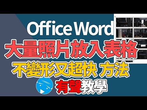 office word | 大量照片放入表格-超迅速方法