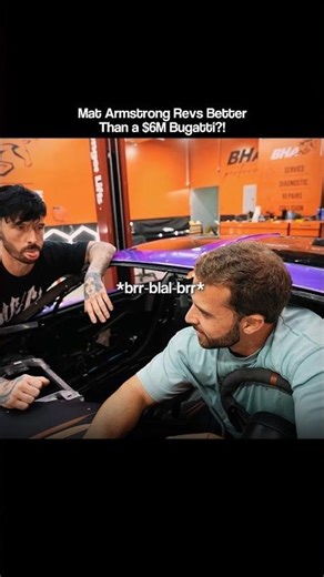 MAT ARMSTRONG REVS BETTER THAN A $6M BUGATTI?!