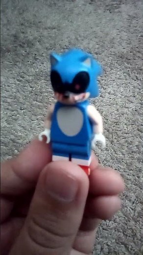 Sonic.EXE custom mini figure. #lego