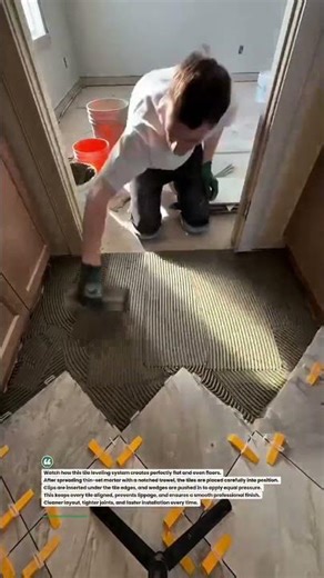 Perfect Tile Leveling System! #Tiling #Flooring #HomeRenovation