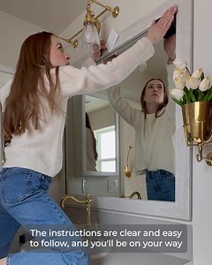 Looking to upgrade your bathroom on a budget? MirrorMate's custom DIY framing kits allow for an easy and affordable upgrade to your existing, wall mounted mirrors...and WOW what a difference these frames make! 🛠️ Easy installation 📦 Fast delivery ✅ Over 65 styles to choose from ✨ 5-year quality guarantee | MirrorMate Frames