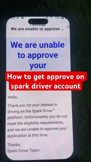 How to get approve on spark driver account #sparkdriver #walmartspark #walmart #sparkdriverespañol