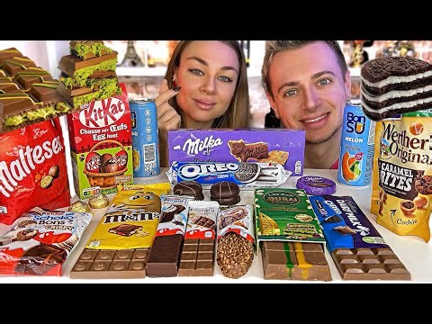 ASMR Chocolate Candy Bar Party 🍫 | Kinder, KitKat, Milka & More!