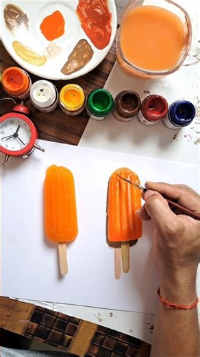 🍊If This Melts, I Failed 😬|#artbox #trending #shorts #art #icecream