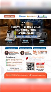 Onsite Seminar: Deploy Selesai Dalam Sehari, ROI Kembali Sebelum Tahun Berganti