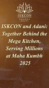 The Mega Kitchen by ISKCON and Adani is serving millions of pilgrims at Maha Kumbh 2025 with wholesome and nutritious meals. Professional chefs and virtuous individuals have come together, contributing their expertise and goodwill to make this endeavor a resounding success. This collaborative effort exemplifies service and dedication at its finest. #MahaKumbh2025 #MegaKitchen #SpiritualService #ISKCON #AdaniGroup #ServingHumanity #PilgrimCare #FaithAndFood #UnityInService | ISKCON Dwarka New Del