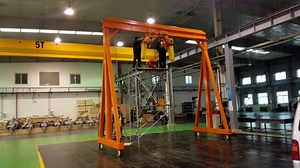 [Hot Item] Manual Height Adjustable Gantry Crane 0.5-20t, Free to Rotate