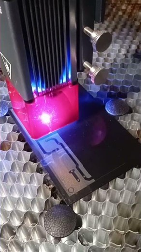 PCB 5W Laser + Black Paint / PCB Laser 5W + Nero Opaco | LaserGRBL 2026