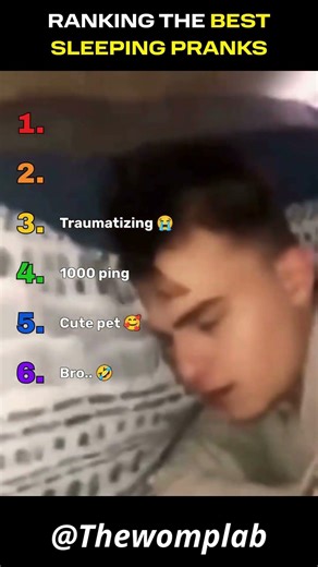 Ranking The Best Sleeping Pranks