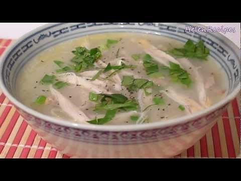Chicken Congee (Rice Porridge) - Chao Ga Recipe | Helen's Recipes