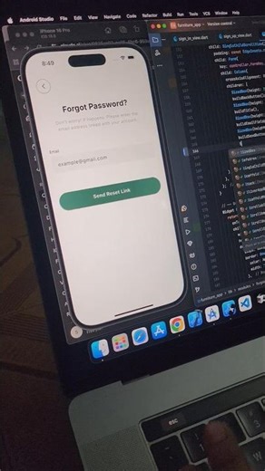 Forgot Password UI In Flutter 👌🔥 - Part - 5 #flutter #shortvideo #viralshort