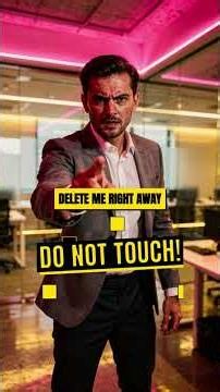 Delete Me Right Away was the Title, not Instructions