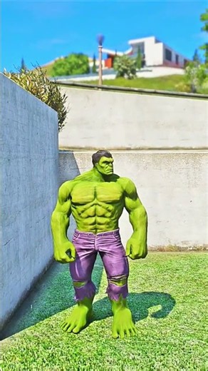 GTA 5 : HULK GOT CHASED BY BAD GUYS BUT HIS BOY SAVED HIM | #gta5 #shorts #trending #viral