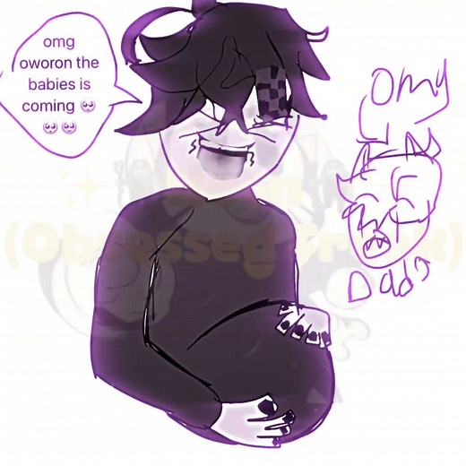 Old template if mine... With mpreg art by me. #fypシ #mpreg #silly #genshin #satire