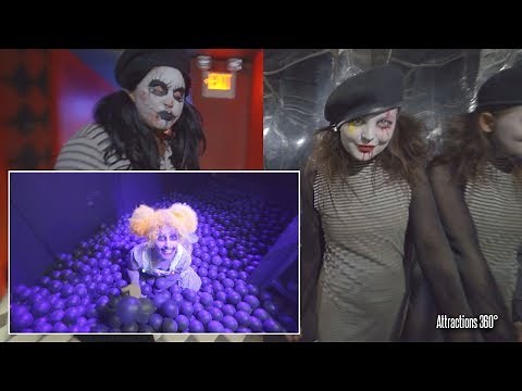 [4K] Haunted Circus with Ball Pit - Queen Mary's Dark Harbor 2017