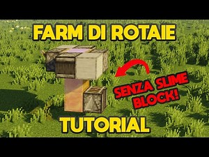 Minecraft Tutorial: Come costruire una farm automatica e di Rotaie SENZA SLIME BLOCK