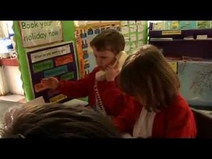 Early Years Foundation Stage: Children play at being travel agents