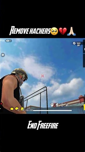 Remove hackers 🥺💔 #freefire #garenafreefire #freefireshorts #shorts #hackers #freefirehacker