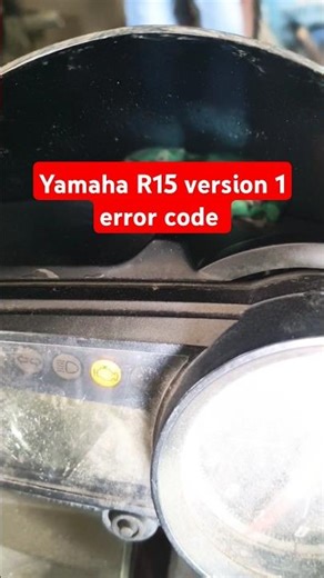 Yamaha R15 version 1 error code #youtubeshorts #automobile #shortvideo #shorts