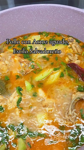 Delicious Salvadoran Pollo con Arroz Aguado Recipe
