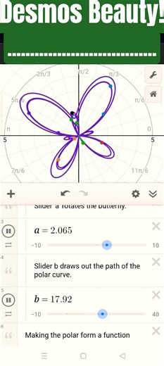 Graphing the Beautiful Butterfly Curve 📈 #calculuscraze #mathematics #stem #abdulfatahkhalilrajri