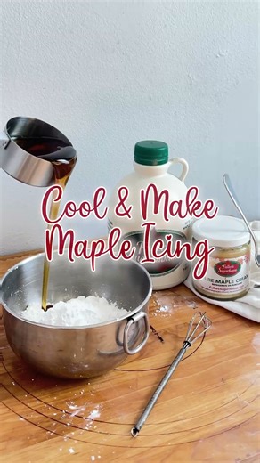 Sugar Cookies and Icing made with Fuller's Maple Syrup