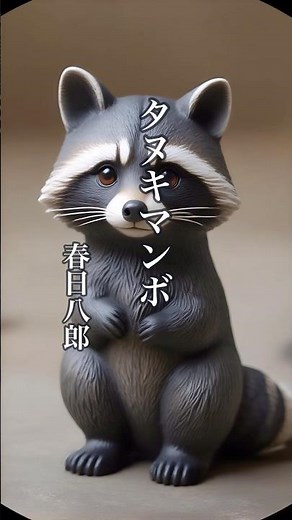 懐かしい曲『春日八郎 - タヌキマンボ』懐メロ ショートMV作ってみた！