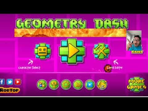 playing robtop levels in geometry dash