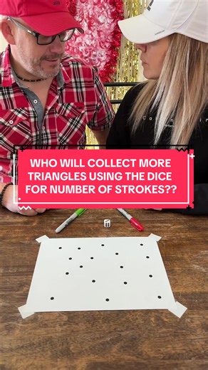 Family Triangle Dice Game Challenge!