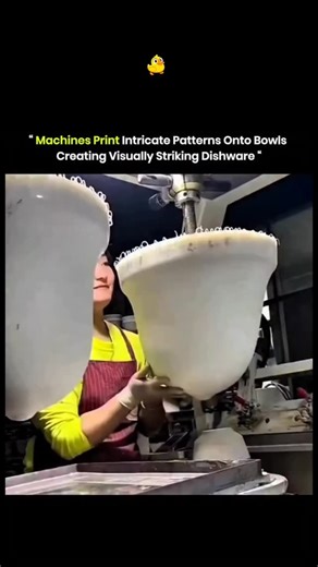 The Fact Core ⚡ on Instagram: "Pad printing machines use silicone pads to pick up ink from engraved plates and transfer it onto curved surfaces of bowls. This process allows for high precision, reproducing intricate designs consistently without distortion. It works on ceramics, plastics, and metals, producing vibrant colors and sharp details. Each bowl retains uniform quality, making even complex patterns look professional and visually striking. via : toolgifs/reddit #knowledge #padprintingmachi