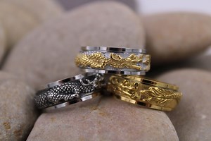 Fidget Dragon Anxiety Spinner Rings, Rotating Anti Stress Worry Ring, Rotatable Stim Jewelry Toy, ADHD OCD Autism Gift for Men and Boys - Etsy