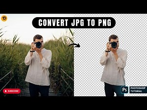 JPG to PNG in Photoshop (FAST & EASY!) 2024 | How To Change JPG Image To PNG Photoshop Tutorial