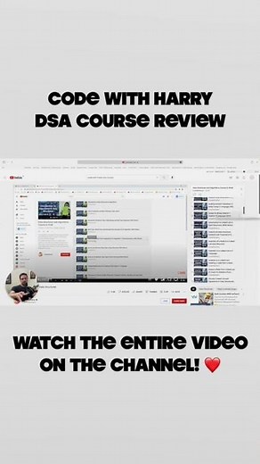 #shorts Code With Harry DSA Course Review 🔥 || #shortsvideo #short